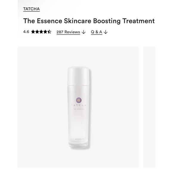 New TATCHA The Essence Skincare Boosting Treatment 2.5oz